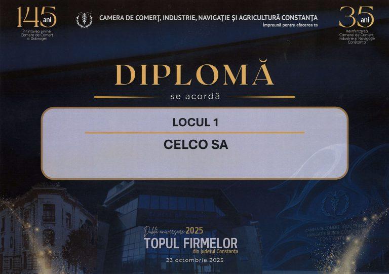 Locul 1 CCINA Diploma 2025