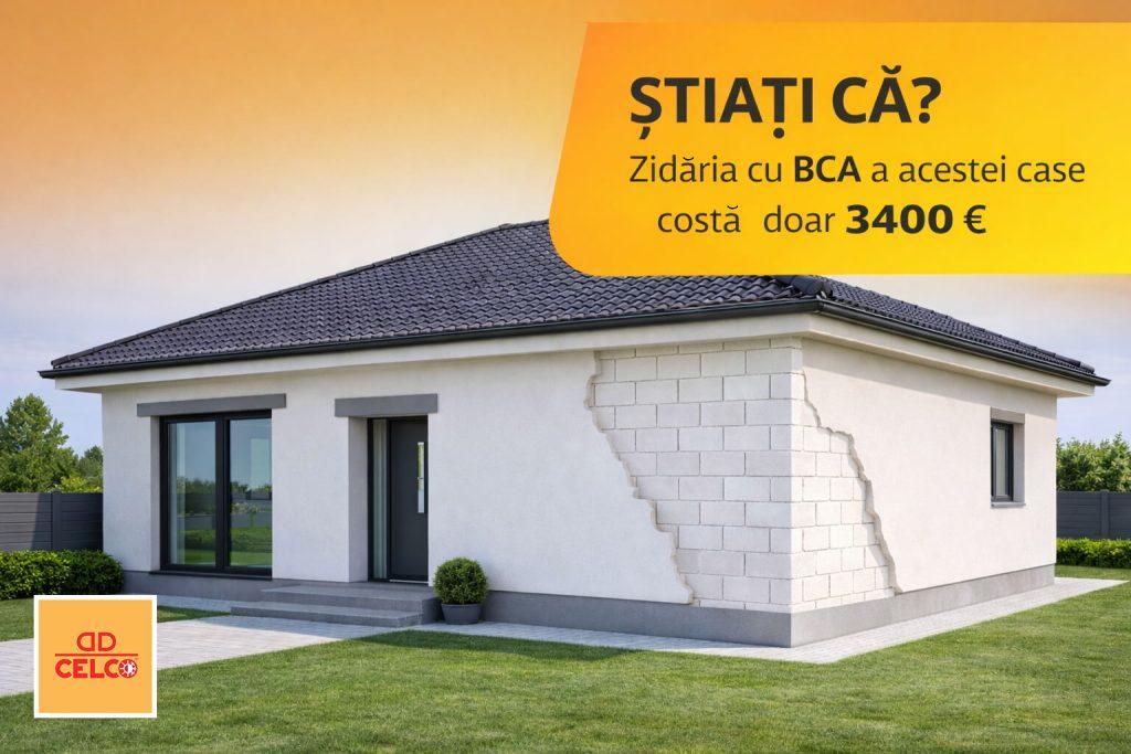 Cât costă o casă? Zidăria reprezintă 80% din pereți și doar 2–3% din costul total