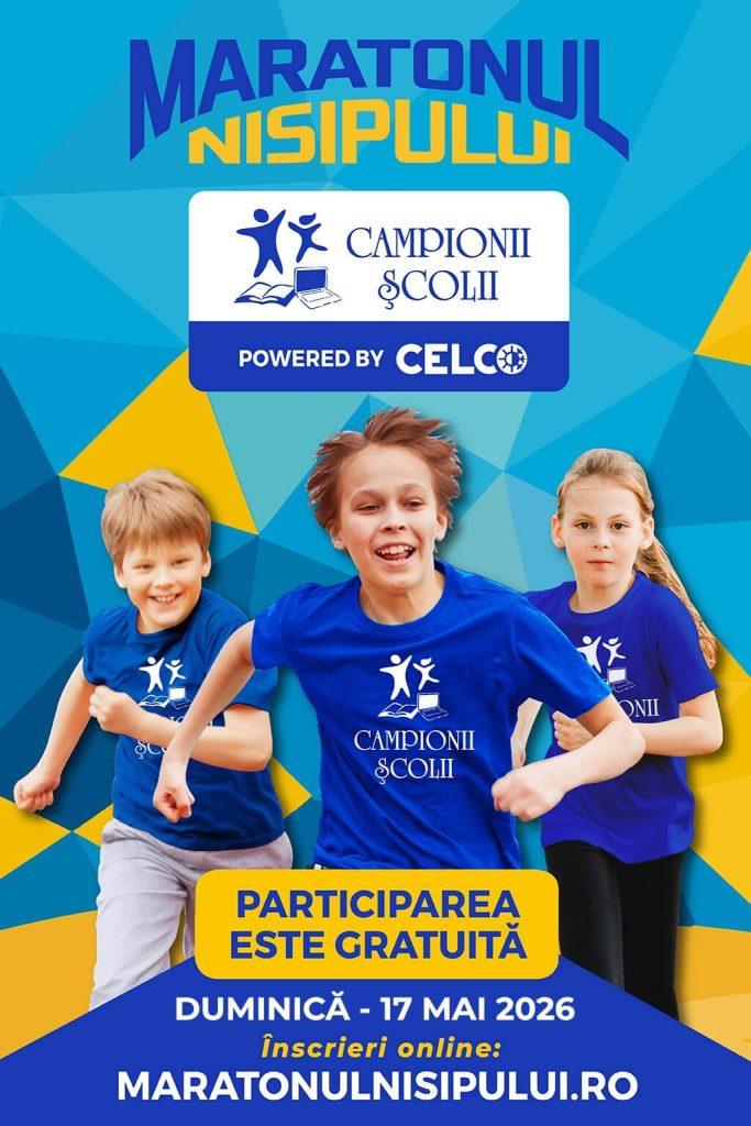 Maratonul Nisipului 2026 revine pe plaja din Mamaia – Constanța pe 17 mai 2026, transformând litoralul într-un adevărat festival al sportului, energiei și comunității. Evenimentul reunește alergători profesioniști, amatori, familii și copii, într-o zi dedicată mișcării și stilului de viață sănătos. Și în acest an, CELCO continuă parteneriatul cu Maratonul Nisipului, susținând pentru al doilea an consecutiv cursa „Campionii Școlii”, dedicată elevilor din clasele 0–VIII.