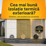 Cea mai bună izolație termică exterioară: polistiren, vată bazaltică sau izomineral?